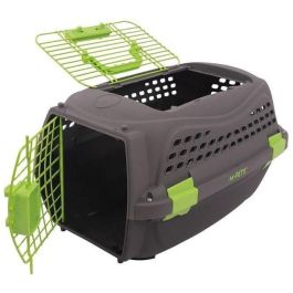 M Pets PET6953182725862 Jaula de Transporte de Plástico para Gatos ECO GIRO, Talla M, Color Gris