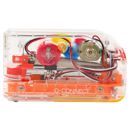 Q-connect Grapadora Eléctrica Plástico Transparente Capacidad 20 Hojas Usa Grapas nº24/6 y 26/6