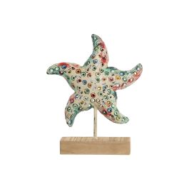 DKD Home Decor Metal fishes 1c24 Decoración Mediterráneo Blanco Multicolor Hierro 8 x 25 x 22 cm (2 Unidades)