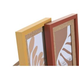 DKD Home Decor Marco Foto Urban 10x15 cm Crema Terracota MDF y Cristal (6 Unidades)