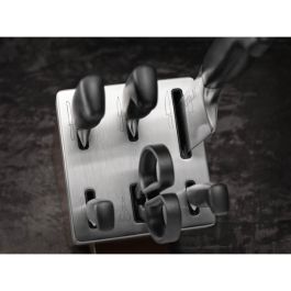 Zwilling 35148-507-0 Juego de Cuchillos Vier Sterne con Bloque de 7 Piezas, Acero Inoxidable, Mango Negro