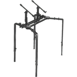Quiklok Mesa Plegable XL para Teclado, Mezclador y Altavoz con Altura Ajustable (740-1180mm) - Carga Máxima 113.10 kg