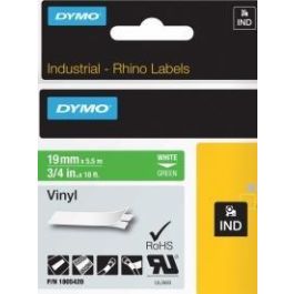 Dymo Rhino Cinta De Etiquetas Industrial Adhesiva Id1-19, Blanco Sobre Verde 19 mm x 5.5 m, Vinilo Precio: 21.95000016. SKU: B1CXRS83HS