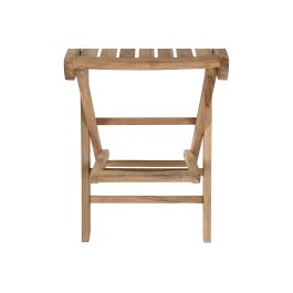DKD Home Decor Taburete Plegable Bar Marron Teca 55 x 120 x 50 cm