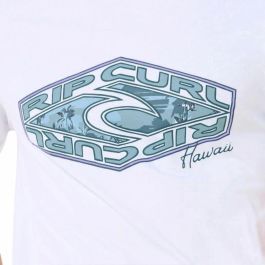 Camiseta de Manga Corta Hombre Rip Curl Refill Tee Blanco XL