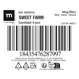 Taza de Café Expreso Sweet Farm 80 cc - Inde (36 Unidades) Taza de Café Expreso Sweet Farm 80 cc - Inde (36 Unidades)