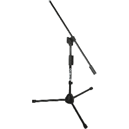Quiklok Soporte Micrófono Jirafa Microlite 300 "In-Sync" Giro Negro para Estudio/Escenario, Altura Ajustable
