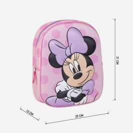 Mochila infantil 3D minnie 25.0 x 31.0 x 10.0 cm