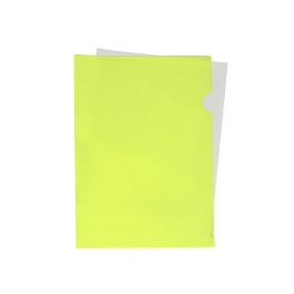 Carpeta Liderpapel Dossier Uñero Polipropileno Din A4 Amarillo Fluor Opaco 20 Hojas 10 unidades