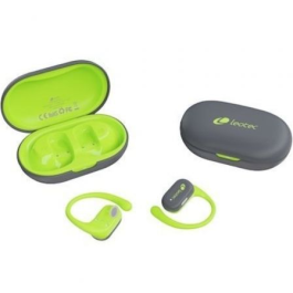 LEOTEC LETWS01G Auriculares De Oreja Abierta Inalámbricos Zenit Sport Bluetooth 6 IPX5 con Cancelación de Ruido (ENC)