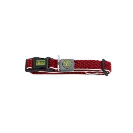 Hunter Collar Hilo Vario Basic M Cuello 33-50 cm Ancho 25mm Rojo de Malla 3D, Ligero, Transpirable, Refrescante y Reflectante