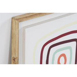 DKD Home Decor Cuadro Decorativo Boho Multicolor Set de 2 Unidades en Lienzo y Pino 70x50x2,8 cm