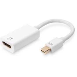 Digitus Adaptador Mini DisplayPort a HDMI Activo, 0.2m, 4K (4096x2160p), Plug and Play