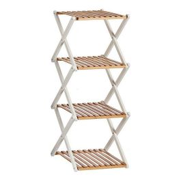 Giftdecor Estantería Cuádruple Plegable de Bambú Blanco, 32x96x39 cm (6 Unidades) Precio: 2177.50000017. SKU: S3610216