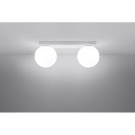 SOL Lámpara de Techo YOLI 2 SOL-SL.1147 Lámpara colgante de diseño esférico blanco/negro para salón, comedor, dormitorio estilo escandinavo moderno loft