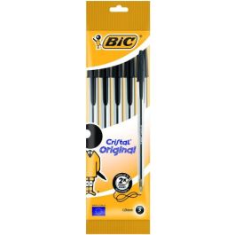 Bic Bolígrafo Cristal Original Tinta Negra Bolsa 5 Unidades Punta Media 1mm Trazo 0.32mm Precio: 3.50000002. SKU: B12DBM3823