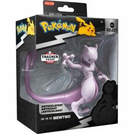 Figura - BANDAI - Pokémon Mewtwo - 12 cm, ultra articulada y muy detallada