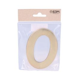 Edm Número 0 Latón Pulido 10cm Fijación Invisible - Oro Viejo