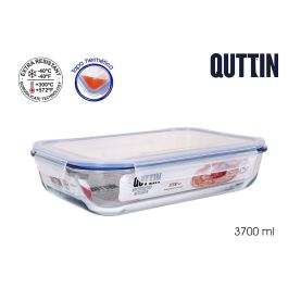 Quttin Fiambrera Extra Rectangular 36x24.8x8.1 cm 3.7L (4 Unidades) Precio: 44.79000009. SKU: S2212938