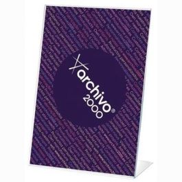 Archivo 2000 Expositor Sobremesa En Forma De L Din A7 Vertical 40x75x110 mm Cristal Transparente Precio: 1.49999949. SKU: B173CHXQLP