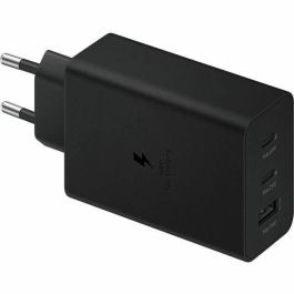 Samsung EP-T6530NBEGEU Cargador de Pared 65W Triple Puerto para Carga Rápida con 2x USB-C y 1x USB-A Negro