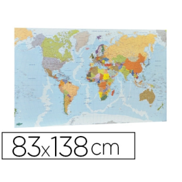 Faibo Mapa Mural Planisferio Plastificado Enrollado 83x138 cm Precio: 42.58999987. SKU: B16SJQ39P9