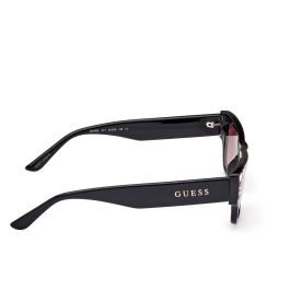 Guess Gafas GU7902 01T Gafas de Sol Mujer Rectangulares Negras Burdeos Degradado 140 mm