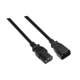 Cable Alargador de Alimentación CPU Aisens A132-0171/ IEC C13 Hembra - IEC C14 Macho/ Hasta 1500W/ 1.5m/ Negro Precio: 6.50000021. SKU: B1A26ZT6NS