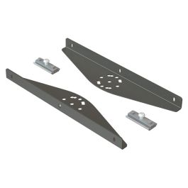 Herrajes Fab.Nacional Juego 2 Soportes Regulables para Estante de Hierro 260mm, 5 Posiciones de Ángulo, Acabado Aluminio RAL 9006 Precio: 18.69000001. SKU: B1GLANM67J
