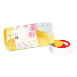 Liderpapel Purpurina Fantasia Color Metalico Amarillo Pastel Bote 250 gr