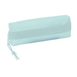 Bolso Escolar Portatodo Safta Rectangular Con Goma Elastica 22 cm Azul Claro