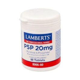 LAMBERTS Vitamina B6 Piridoxal-5-Fosfato P5P 20mg 60 Comprimidos. Suplemento activo para metabolismo y estado de ánimo Precio: 18.59. SKU: B1D3JCS62X