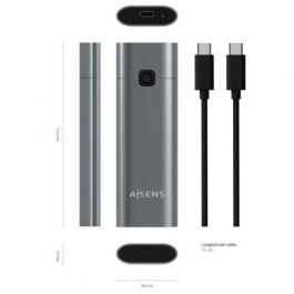 AISENS - CAJA EXTERNA M.2 (NGFF) ASM2-021GR NVMe A USB3.2 GEN2, GRIS AISENS - CAJA EXTERNA M.2 (NGFF) ASM2-021GR NVMe A USB3.2 GEN2, GRIS