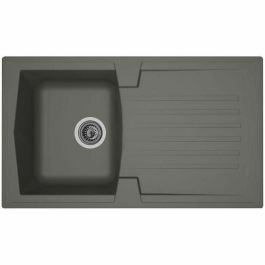 STRADOUR Fregadero de cocina empotrado 1 bandeja + 1 escurridor Arena - Resina - 86 x 50 cm - Gris hormigón Precio: 122.49999949. SKU: B1JRDZEA7H