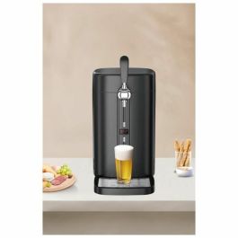 Continental Edison CEMB5B4 Grifo de Cerveza 5L Negro, 60W con Enfriamiento Termoeléctrico para Barriles de 5L y Bandeja Extraíble