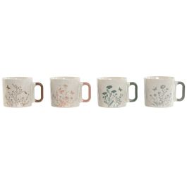 Mug Shabby DKD Home Decor Gris Rosa 10 x 9 x 13 cm (12 Unidades) Precio: 49.50000011. SKU: B1FKX28KKV