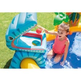 Intex 57444 Centro de Juegos Hinchable Dinosaurio con Tobogán, Piscina Infantil Acolchada para Niños +2 años Intex 57444 Centro de Juegos Hinchable Dinosaurio con Tobogán, Piscina Infantil Acolchada para Niños +2 años