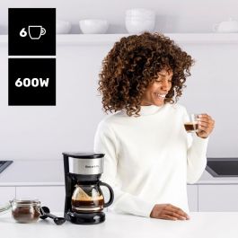 Cafetera de Goteo Taurus VERONA 6 INOX Negro 6 Tazas