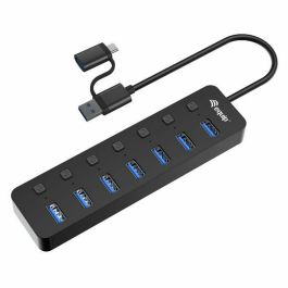Equip Hub USB 3.2 Gen1 de 7 Puertos con Adaptador de Corriente 128965 - Aleación de Aluminio + ABS Precio: 33.7900002. SKU: B1FDPK9TJ5