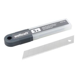 Wolfcraft 4181000 Set 5 cuchillas separables para cúter, 8 segmentos, 18 mm x 0.5 mm Precio: 2.78999985. SKU: S7917523