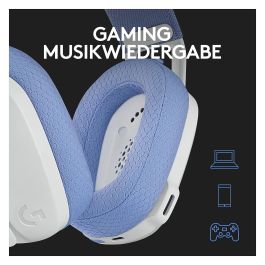 Logitech G435 Auriculares Gaming Inalámbrico LIGHTSPEED Bluetooth Blanco para PC y Consolas