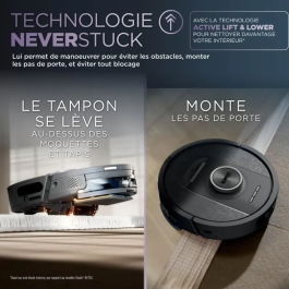 Shark SHA0622356291736 Robot aspirador y fregona con vaciado automático PowerDetect NeverTouch - 650 vatios - 2 cepillos laterales