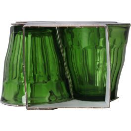 Duralex Set 4 Vasos Picardie 25 cl Verdes - Vasos de vidrio templado para bebida (12 Cajas)