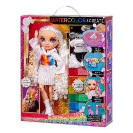 Muñeca rainbow high watercolor & create ojos morados 22 cm con accesorios varios. Precio: 39.49999988. SKU: B1525DCGLW