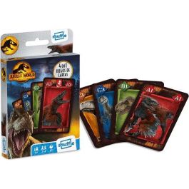 Shuffle 10028049 Juego de Cartas 4 en 1 Jurassic World, incluye Familias, Juego de Acción, Parejas y Snap. Edad recomendada +4 años, Español. Precio: 3.99000041. SKU: B1CEQYDJDC