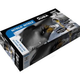 Juba Guante Desechable Nitrilo sin Polvo Negro Talla 8, Ambidextro, Grosor 0,15mm, Caja 50 Unidades Juba Guante Desechable Nitrilo sin Polvo Negro Talla 8, Ambidextro, Grosor 0,15mm, Caja 50 Unidades