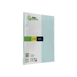 Liderpapel Papel Color A4 80gr Celeste Paquete de 100 Hojas