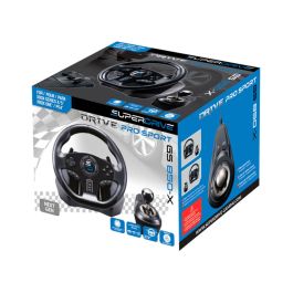 Subsonic GS850-X Volante de carreras con cambio manual y 3 pedales, levas para PS4 / Xbox