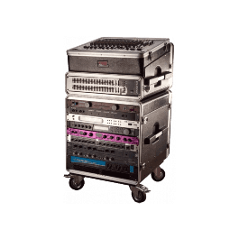 GATOR Rack Flight 19" Polietileno para 10 Unidades con Ruedas Gator