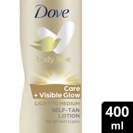 Dove Visible Glow loción corporal autobronceadora tono medio 400 ml